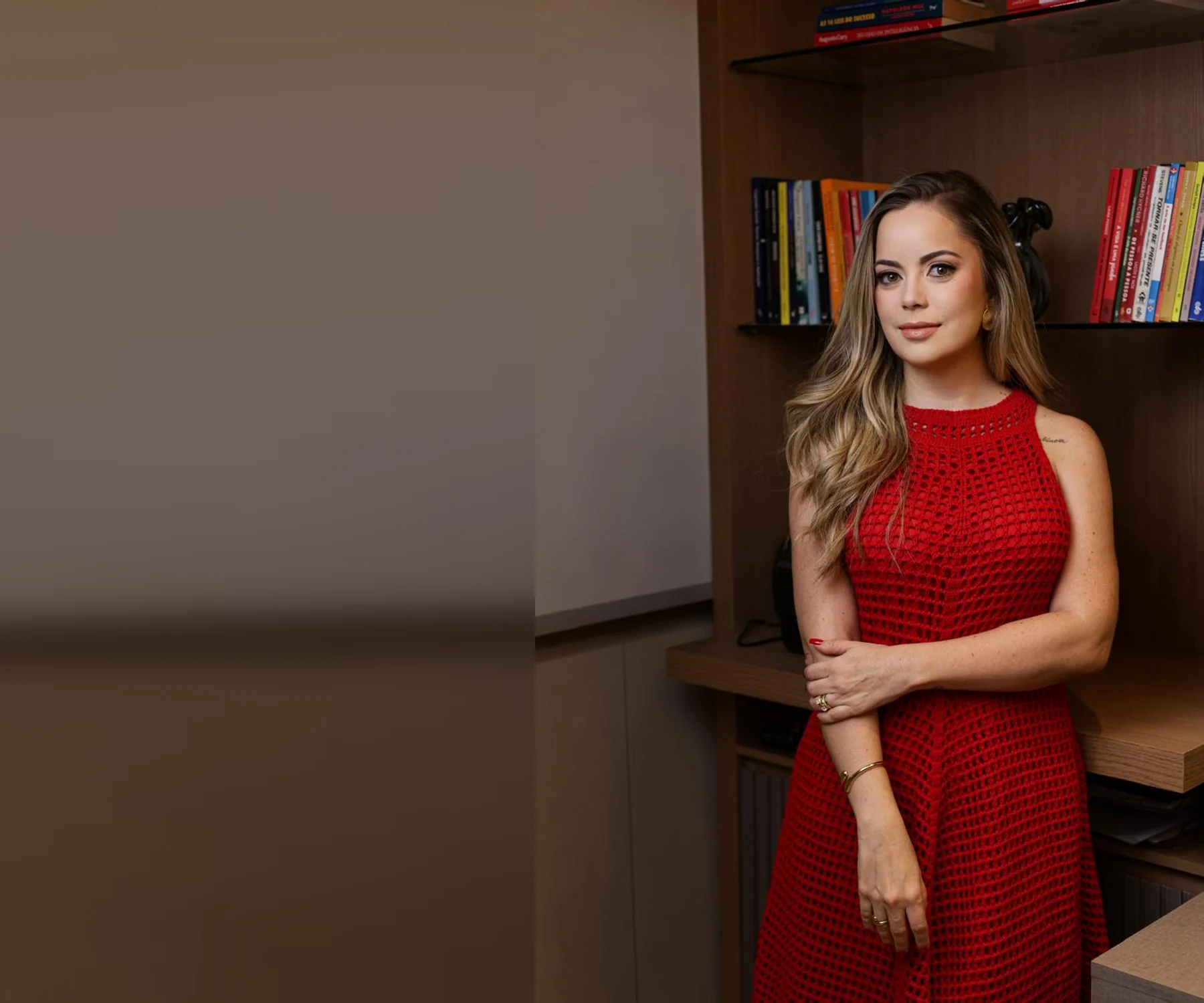 Marjorie Vaz, CEO da INFOCO Saúde Corporativa, no escritório da empresa em Goiânia